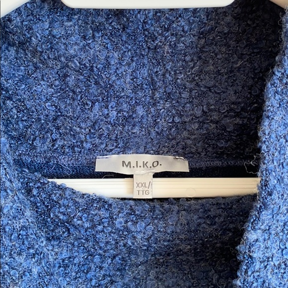 M.I.K.O cowl sweater blue XXL - Picture 8 of 11